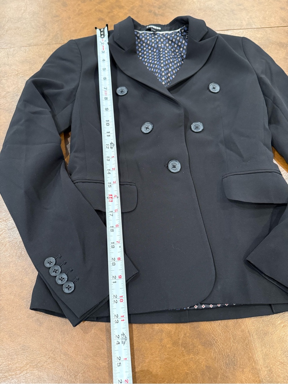 Express Black Double-Breasted Women's Blazer Jacket XS Workwear - Picture 5 of 9